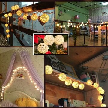 Dekoratif Rattan Model Şerit Led (20'li)