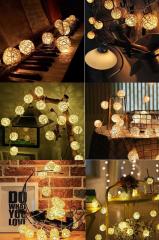 Dekoratif Rattan Model Şerit Led (10'lu)