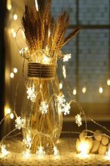 Dekoratif Kar Tanesi Model Şerit Led (20'li)