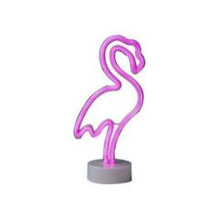 Pembe Flamingo Model Neon Led Işıklı Masa Lambası Dekoratif Aydınlatma Gece Lambası