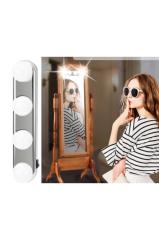 Taşınabilir 4 Led Ampul Parlak Stüdyo Makyaj Işığı Banyo Işığı