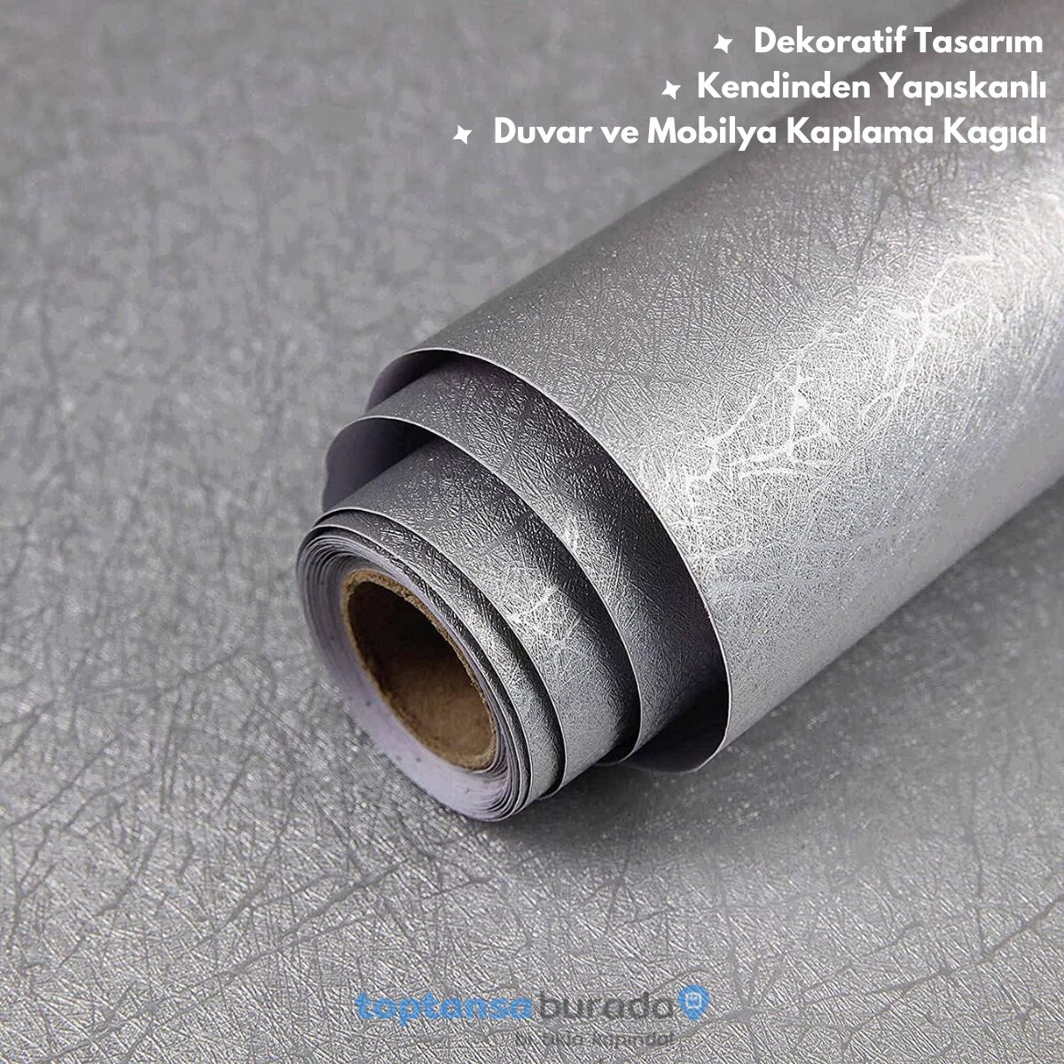 TechnoSmart 60cm×500cm Kendinden Yapışkanlı Modern Görünümlü Duvar Kağıdı Mutfak Dolap Masa Kaplama