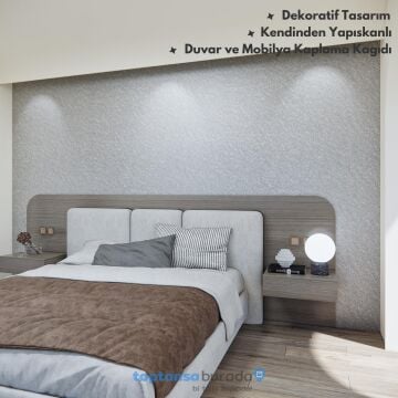 TechnoSmart 60cm×500cm Kendinden Yapışkanlı Modern Görünümlü Duvar Kağıdı Mutfak Dolap Masa Kaplama