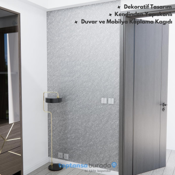 TechnoSmart 60cm×500cm Kendinden Yapışkanlı Modern Görünümlü Duvar Kağıdı Mutfak Dolap Masa Kaplama