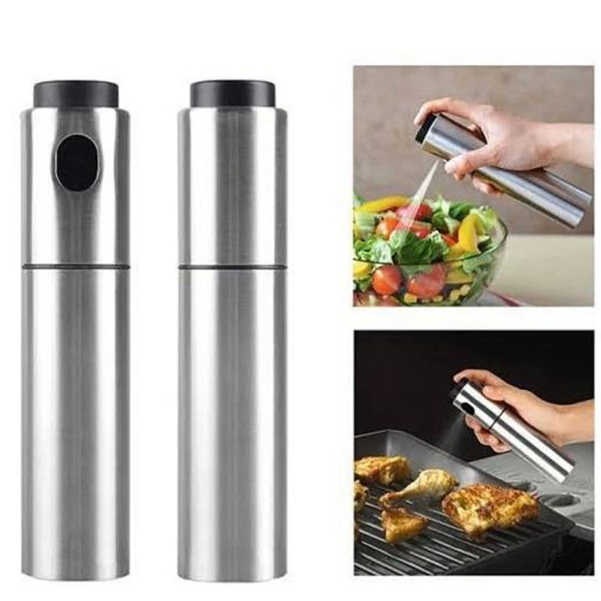 Zeytinyağı Sirke Püskürtücü Paslanmaz Çelik Sprey Yağdanlık Yağlık