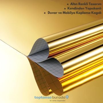 TechnoSmart 60cm×500cm Kendinden Yapışkanlı Folyo Mutfak Dolap Masa Beyaz Eşya Kaplama Duvar Kağıdı