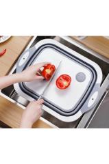 Çok Amaçlı Katlanabilir Sepet Ve Doğrama Tahtası