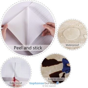 TechnoSmart 60cm×500cm Kendinden Yapışkanlı Mermer Desen Folyo Mutfak Dolap Masa Kaplama DuvarKağıdı Sarı