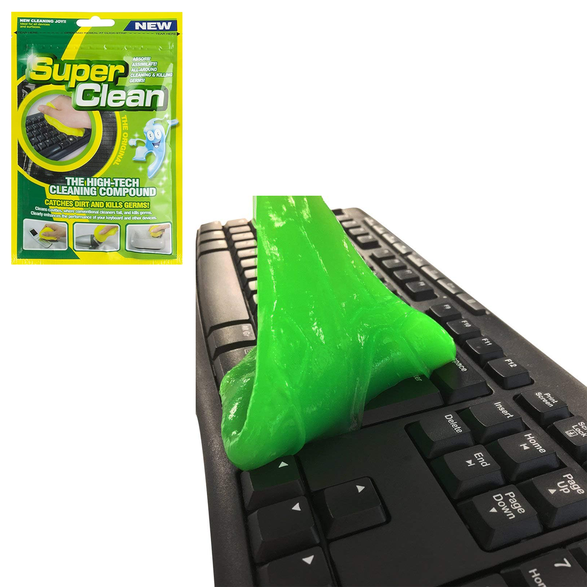 Mucize Temizlik Hamuru Super Clean Araç Içi - Klavye Dar Bölge Temizleyici Jel