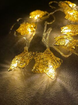 Dekoratif Yıldız Model Sarmal Şerit Led (10'lu)