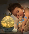 Müzikli Kumandalı 6 Farklı Resimli Dönen Star Master Şarjlı Fonksiyonel Gece Lambası Lüx