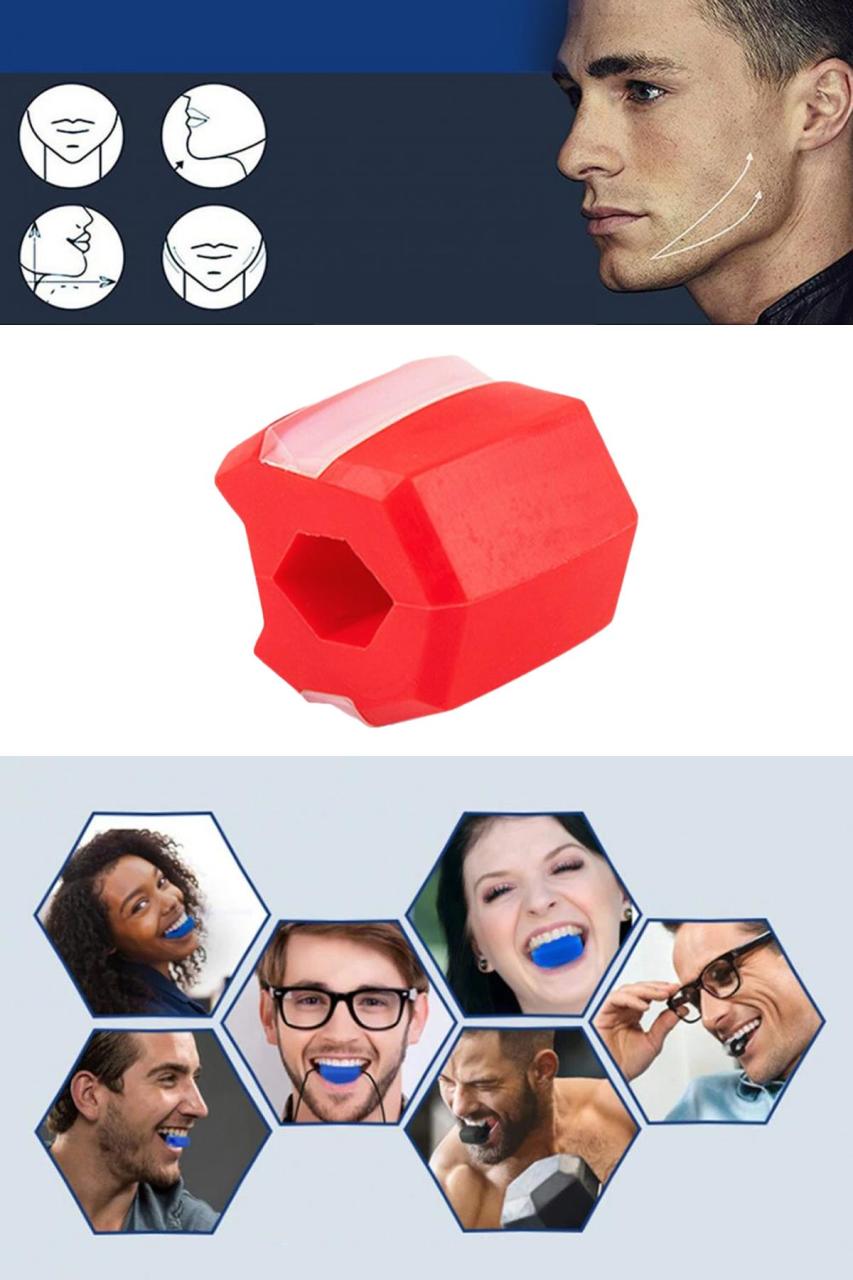 TechnoSmart Çene Egzersiz Topu Jawline Çene Çizgisi Güçlendirici Kırmızı