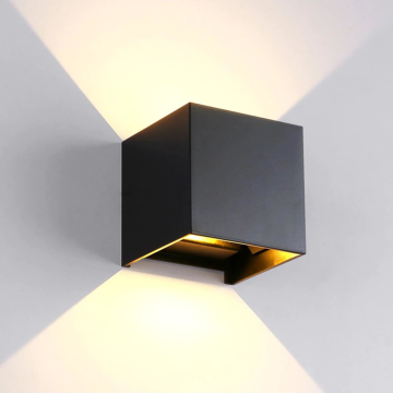 Trendpoint 6W Modern Çift Yönlü Kare Aliminyum Aplik Duvar Lambası Dekoratif Led Aydınlatma GünIşığı