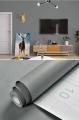 Trendpoint 60x500cm Mat Antrasit Kendinden Yapışkanlı Duvar Mutfak Banyo Dolap Kaplama Dekorasyon
