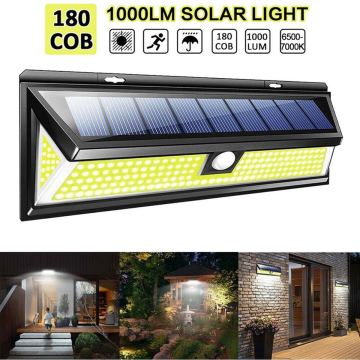 Trendpoint Solar 180 COB Ledli 30 Cm Büyük Boy Hareket Sensörlü Bahçe Aydınlatma Sokak Lambası