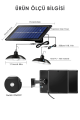 TechnoSmart Solar 2 Lambalı Askılı Kumandalı Renk ve Seviye Seçenekli Bahçe Aydınlatma Sokak Lambası