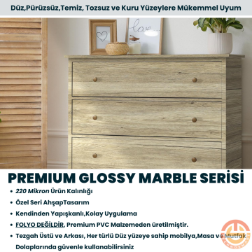 TechnoSmart 60×500cm Kendinden Yapışkanlı Doğal Ahşap Dokulu Kaplama Kağıdı Mutfak Dolap Masa Duvar