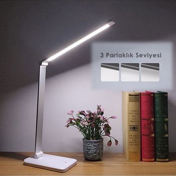 TechnoSmart Dokunmatik Seviye Ayarlı Şık Masa Lambası Ofis Dekorasyon Aydınlatma Makam Hediye