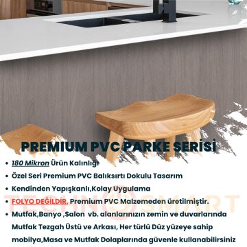 TechnoSmart 60×500cm Kendinden Yapışkanlı Balıksırtı Desenli Premium Duvar Kağıdı Masa Dolap Kaplama Vizon