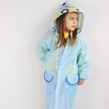 TechnoSmart Kız & Erkek Çocuk Yağmurluk Karikatür Desenli Su Geçirmez Pratik