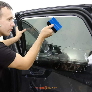 TechnoSmart Keçeli Ragle Kendinden Yapışkanlı Folyo Duvar Kağıdı Cam Filmi Kaplama Uygulama Aparatı