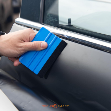 TechnoSmart Keçeli Ragle Kendinden Yapışkanlı Folyo Duvar Kağıdı Cam Filmi Kaplama Uygulama Aparatı