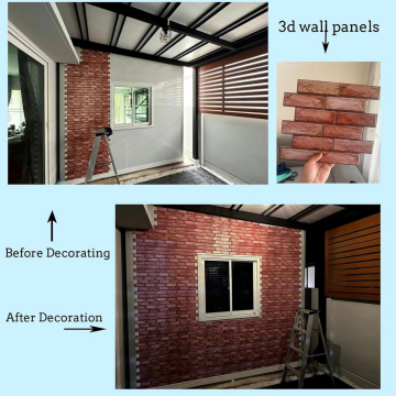 TechnoSmart 30X30cm 6Adet 3D Kendinden Yapışkanlı Duvar Kağıdı Kaplama Mutfak Banyo 1paket 0,54 m2