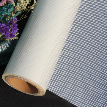 Technosmart – | 45x100cm | Beyaz Noktalı Statik Cam Filmi Kaplama | Mutfak Ofis Banyo Pencere