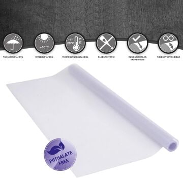 Technosmart – | 45x100cm | Statik Cam Filmi Kaplama | Gizlilik Sağlayan | Mutfak Ofis Banyo Pencere