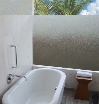 Technosmart – | 45x100cm | Statik Cam Filmi Kaplama | Gizlilik Sağlayan | Mutfak Ofis Banyo Pencere