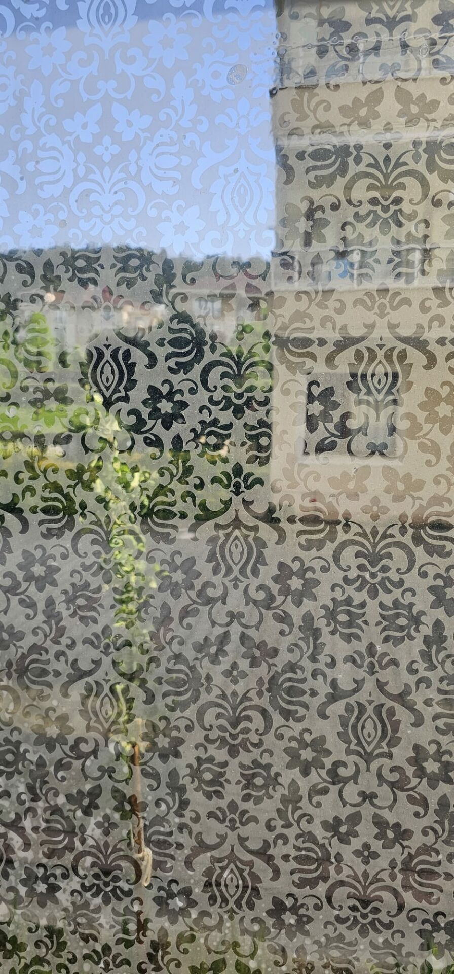 Technosmart 45x100cm Desenli Statik Cam Filmi Kaplama | Mutfak Ofis Banyo