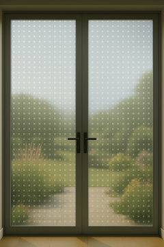 Technosmart | 45x150cm | Şeffaf Kare Desenli Buzlu Cam Kaplama Filmi | Mutfak Ofis Pencere Banyo