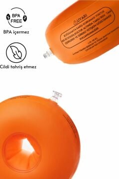 Elvense Çocuk Yüzme Kolluğu Seti (10-30 kg) – Pompalı + Taşıma Çantalı Turuncu