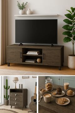 Technosmart 60cmx500cm Premium Kendinden Yapışkanlı Doğal Ahşap Görünümlü PVC Kaplama Koyu Meşe