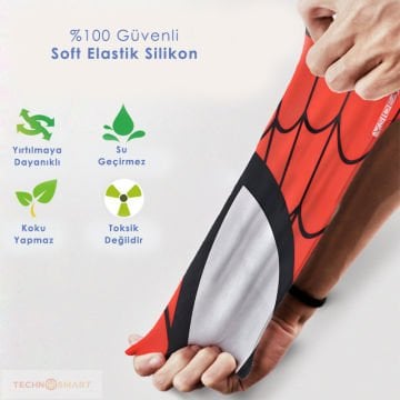 TechnoSmart Çocuk Havuz Deniz Bonesi Silikon Esnek Hafif Yüzücü Su Geçirmez