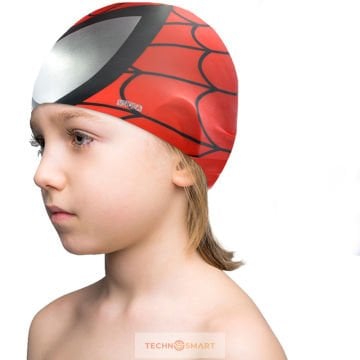 TechnoSmart Çocuk Havuz Deniz Bonesi Silikon Esnek Hafif Yüzücü Su Geçirmez