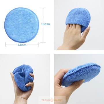 TechnoSmart 3Adet Mikrofiber Araba Yıkama Süngeri Temizleme Oto Bakım Yıkama Bezi Havlu