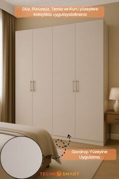 Technosmart 60cmx500cm Kendinden Yapışkanlı Bej PVC Kaplama