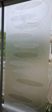 Technosmart 45x150 cm Statik Cam Filmi Dekoratif Desenli Buzlu Cam Kaplama Mutfak Ofis Banyo Pencere