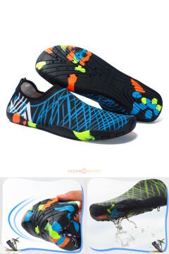 TechnoSmart Deniz Ayakkabısı Plaj Havuz Yüzme Spor Bisiklet Kaydırmaz Esnek Ayakkabı Mavi - 44