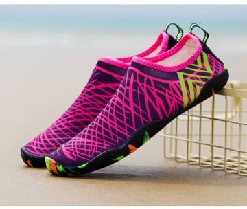 TechnoSmart Deniz Ayakkabısı Plaj Havuz Yüzme Spor Bisiklet Kaydırmaz Esnek Ayakkabı Pembe - 37