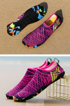 TechnoSmart Deniz Ayakkabısı Plaj Havuz Yüzme Spor Bisiklet Kaydırmaz Esnek Ayakkabı Pembe - 38