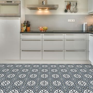 TechnoSmart 30cm×30cm Kendinden Yapışkanlı LVT Zemin ve Duvar Kaplama Mutfak Banyo Karo Sticker