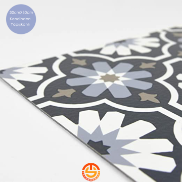 TechnoSmart 30cm×30cm Kendinden Yapışkanlı LVT Zemin ve Duvar Kaplama Mutfak Banyo Karo Sticker