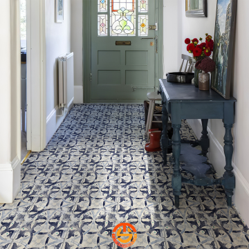 TechnoSmart 30cm×30cm Kendinden Yapışkanlı LVT Zemin ve Duvar Kaplama Mutfak Banyo Karo Sticker