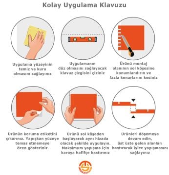 TechnoSmart 3D Kendinden Yapışkanlı 30cm×30cm Kaplama Prizma Beyaz PVC Duvar Sticker Mutfak Banyo