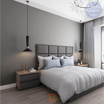 TechnoSmart 60cm×500cm Kendinden Yapışkanlı Mat Görünümlü Duvar Kağıdı Mutfak Dolap Masa Kaplama Antrasit