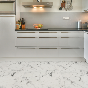 TechnoSmart 1Adet 30cm×30cm Kendinden Yapışkanlı LVT Zemin ve Duvar Kaplama Mutfak Banyo Karo Stickr