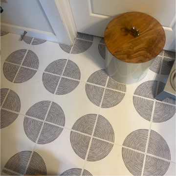 TechnoSmart 1Adet 30cm×30cm Kendinden Yapışkanlı LVT Zemin ve Duvar Kaplama Mutfak Banyo Karo Stickr