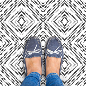 TechnoSmart 1Adet 30cm×30cm Kendinden Yapışkanlı LVT Zemin ve Duvar Kaplama Mutfak Banyo Karo Stickr